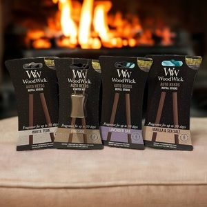 New Woodwick Auto Reed Starter Kit with 3 packages of assorted refills